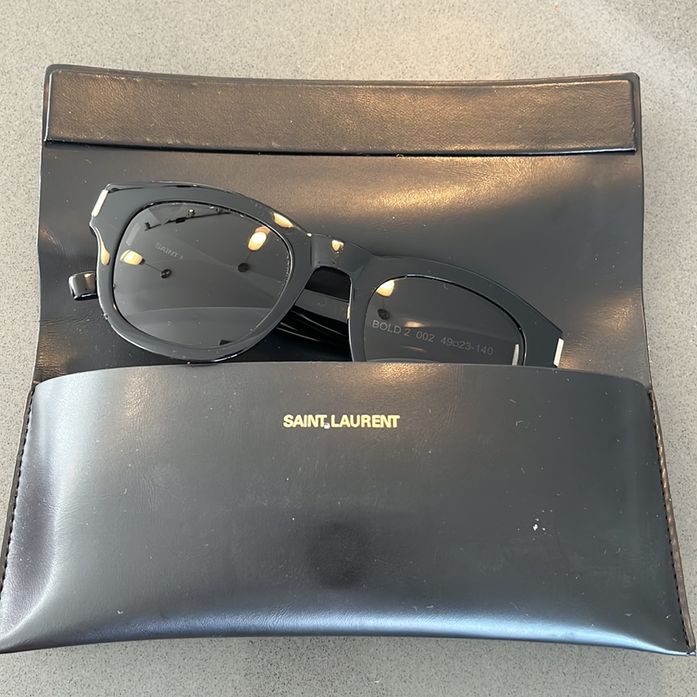Saint Laurent black bold 2 sunglasses